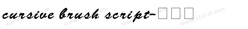 cursive brush script字体转换
